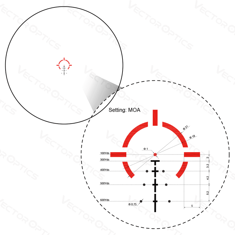 Призматик Vector Optics Paragon 3x18 - SCPS-M03