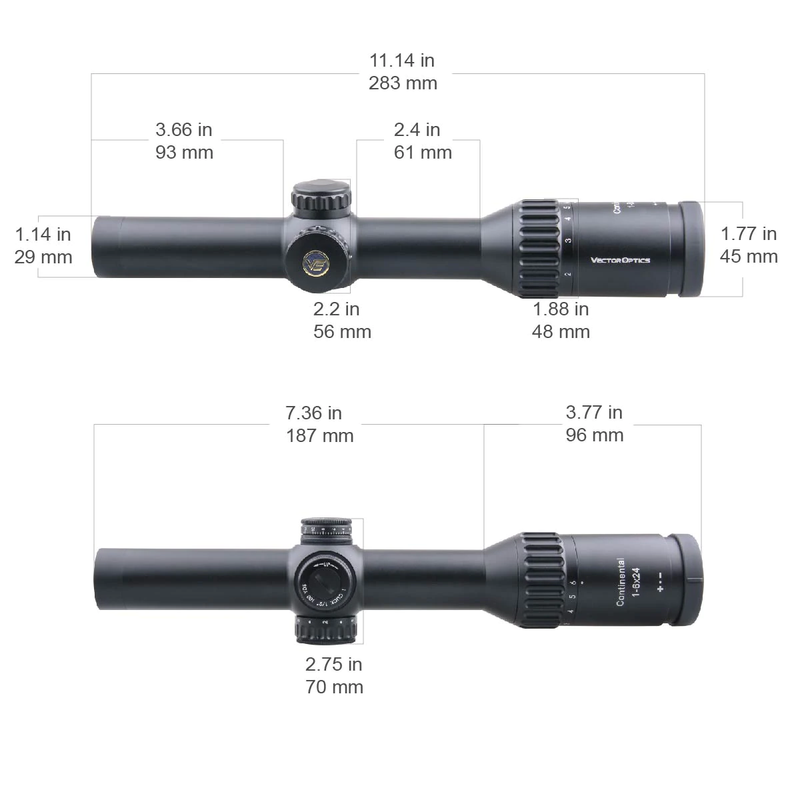 Прицел Vector Optics Continental 1-6x24 - SCOC-23T